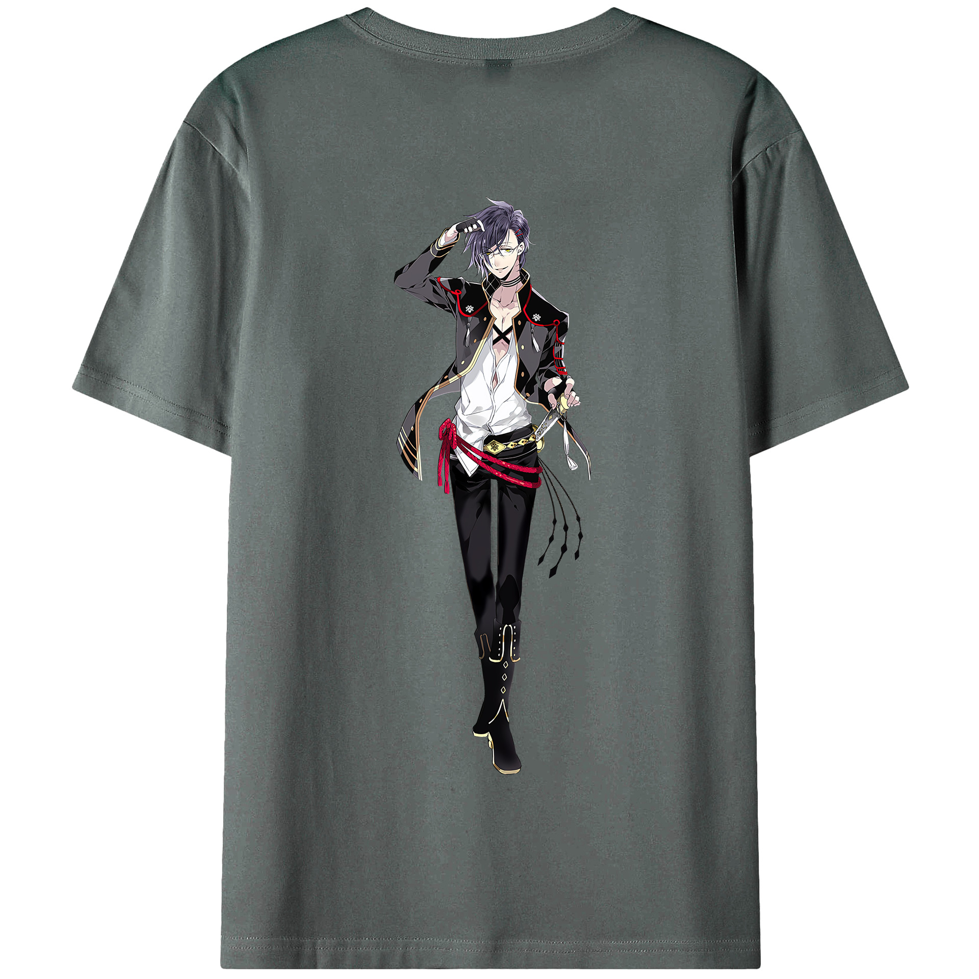 （画像用） 刀剣乱舞 Touken Ranbu 綿100％半袖Tシャツ（背面プリント）